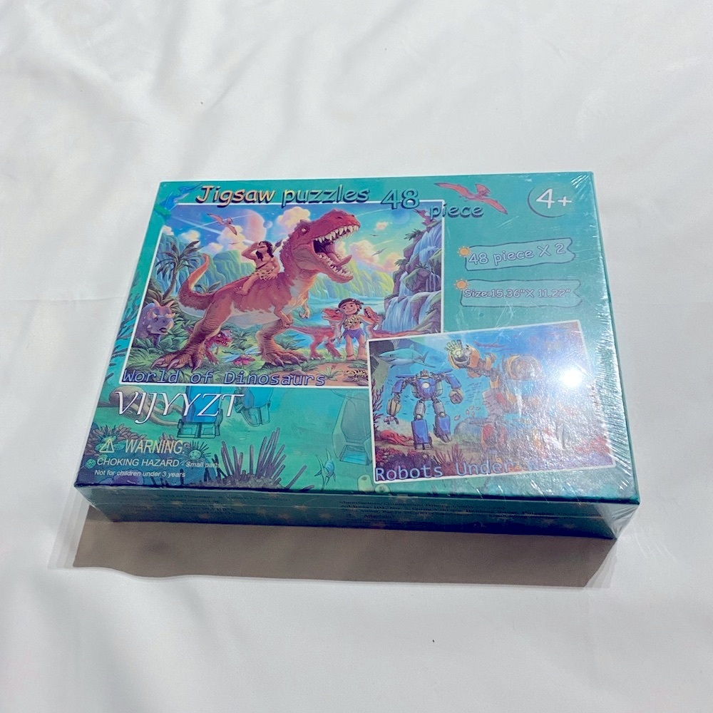 Kids Jigsaw Puzzles.  2 in box.  Each puzzle has 48 pieces. Unisex Age 4+. NIB